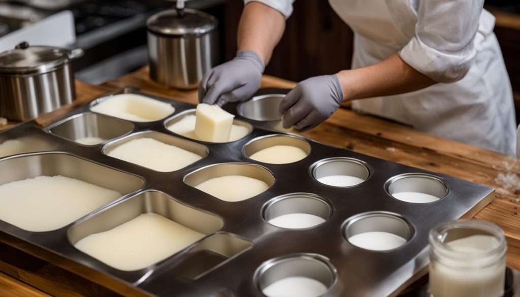 Abfüllen der Seifenmischung