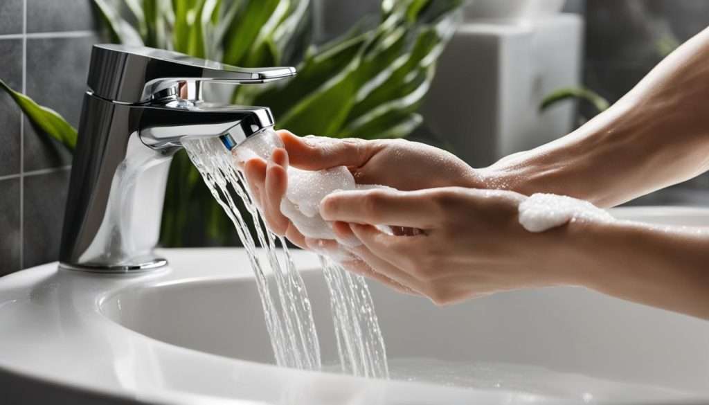 hygienische Verwendung von festen Seifen